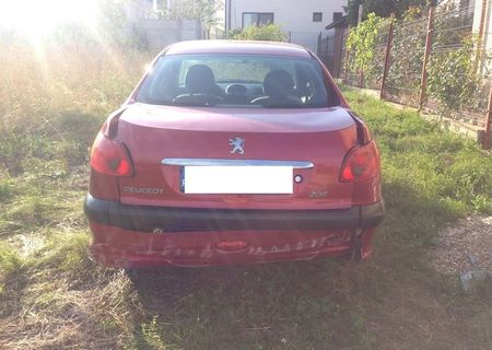 peugeot 206 sedan, 2007, avariat